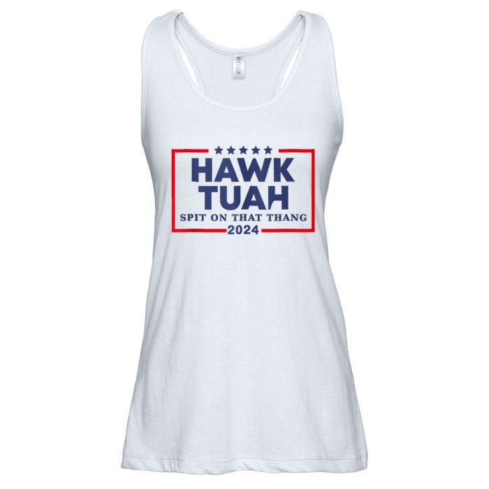 Hawk Tuah 24 Spit On That Thang Ladies Essential Flowy Tank