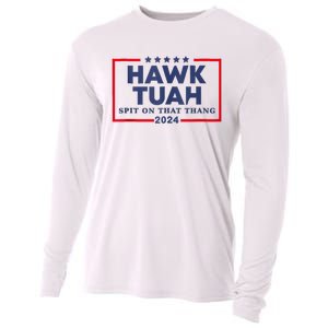 Hawk Tuah 24 Spit On That Thang Cooling Performance Long Sleeve Crew