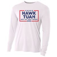 Hawk Tuah 24 Spit On That Thang Cooling Performance Long Sleeve Crew