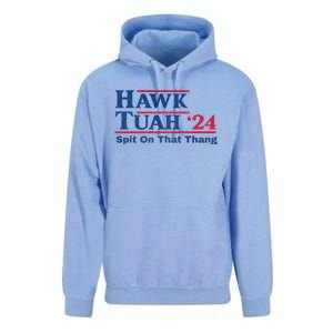 Hawk Tuah 24 Spit On That Thang Hawk Tush For President 2024 Election Parody Unisex Surf Hoodie