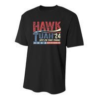 Hawk Tuah 24 Spit On That Thang Hawk Tush For President 2024 Election Parody Youth Performance Sprint T-Shirt