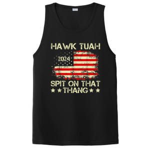 Hawk Tuah 24 Spit On That Thang Gift American Flag gift PosiCharge Competitor Tank