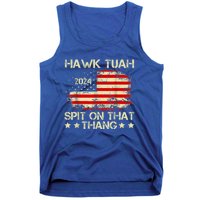 Hawk Tuah 24 Spit On That Thang Gift American Flag gift Tank Top