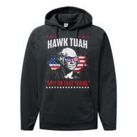 Hawk Tush 2024 Political Parody Humor Performance Fleece Hoodie