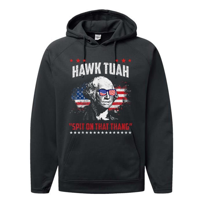 Hawk Tush 2024 Political Parody Humor Performance Fleece Hoodie