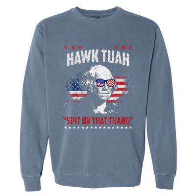 Hawk Tush 2024 Political Parody Humor Garment-Dyed Sweatshirt