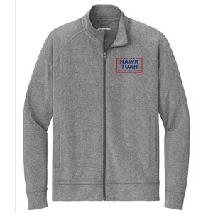 Hawk Tuah 24 Spit On That Thang Hawk Tush For President 2024 Election Parody Stretch Full-Zip Cadet Jacket