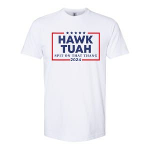 Hawk Tuah 24 Spit On That Thang Hawk Tush For President 2024 Election Parody Softstyle CVC T-Shirt