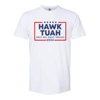 Hawk Tuah 24 Spit On That Thang Hawk Tush For President 2024 Election Parody Softstyle CVC T-Shirt