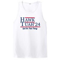 Hawk Tuah 24 Spit On That Thang Hawk Tush For President 2024 Election Parody PosiCharge Competitor Tank