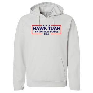 Hawk Tuah 24 Spit On That Thang Hawk Tush For President 2024 Election Parody Performance Fleece Hoodie