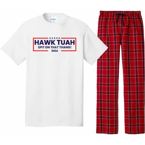 Hawk Tuah 24 Spit On That Thang Hawk Tush For President 2024 Election Parody Pajama Set