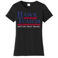 Hawk Tuah 24 Funny Girl Meme Tiktok Meme Women's T-Shirt