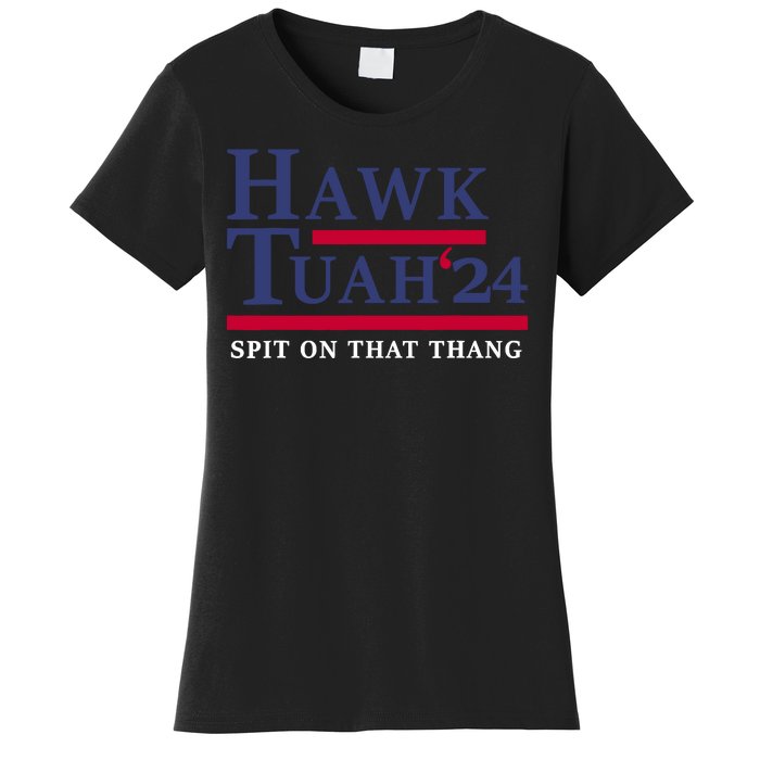 Hawk Tuah 24 Funny Girl Meme Tiktok Meme Women's T-Shirt