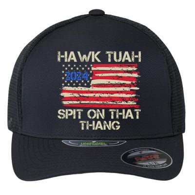 Hawk Tuah 2024 Spit On That Thang Flexfit Unipanel Trucker Cap