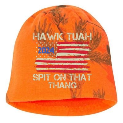 Hawk Tuah 2024 Spit On That Thang Kati - Camo Knit Beanie