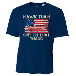 Hawk Tuah 2024 Spit On That Thang Cooling Performance Crew T-Shirt