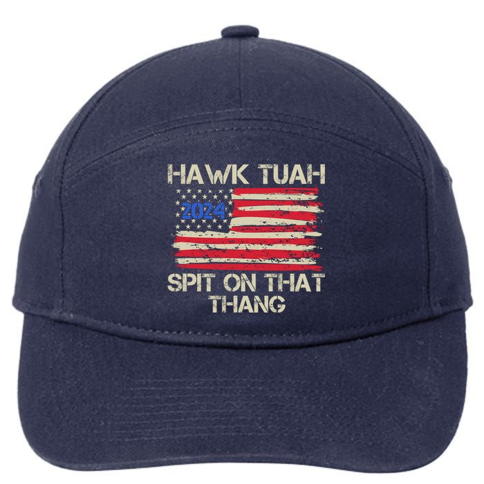 Hawk Tuah 2024 Spit On That Thang 7-Panel Snapback Hat