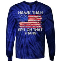 Hawk Tuah 2024 Spit On That Thang Tie-Dye Long Sleeve Shirt