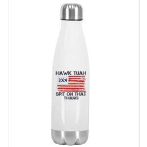 Hawk Tuah 2024 Spit On That Thang Stainless Steel Insulated Water Bottle