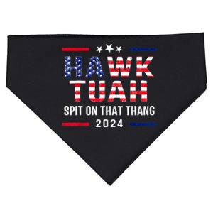 Hawk Tuah 24 Usa Flag Election For President USA-Made Doggie Bandana