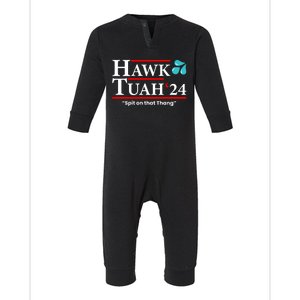 Hawk Tuah 24 Spit On That Thang Funny Saying Infant Fleece One Piece