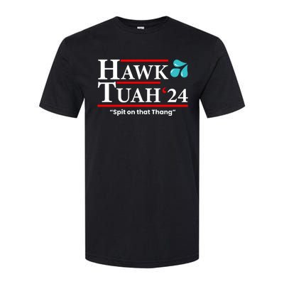 Hawk Tuah 24 Spit On That Thang Funny Saying Softstyle CVC T-Shirt