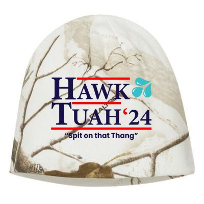 Hawk Tuah 24 Spit On That Thang Funny Saying Kati - Camo Knit Beanie