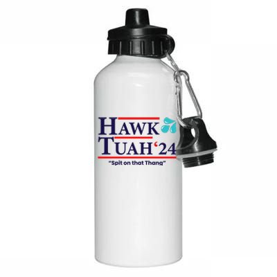 Hawk Tuah 24 Spit On That Thang Funny Saying Aluminum Water Bottle