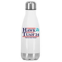 Hawk Tuah 24 Spit On That Thang Funny Saying Stainless Steel Insulated Water Bottle