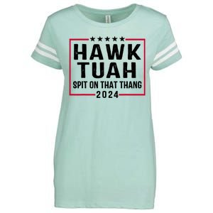 Hawk Tuah 24 Tush On That Thang Enza Ladies Jersey Football T-Shirt