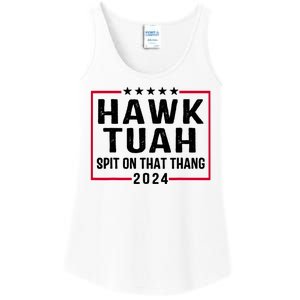 Hawk Tuah 24 Tush On That Thang Ladies Essential Tank