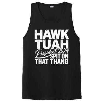 Hawk Tuah 24 Spit On That Thang Hawk Tush For President 2024 Election Parody PosiCharge Competitor Tank