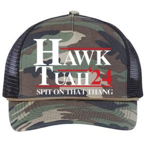 Hawk Tuah 24 Spit On That Thang Funny Saying Retro Rope Trucker Hat Cap