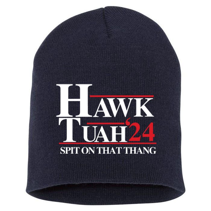 Hawk Tuah 24 Spit On That Thang Funny Saying Short Acrylic Beanie