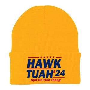 Hawk Tuah 24 Spit On That Thang Funny Saying Knit Cap Winter Beanie