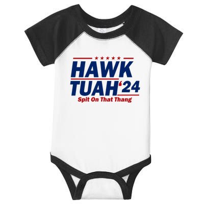 Hawk Tuah 24 Spit On That Thang Funny Saying Infant Baby Jersey Bodysuit