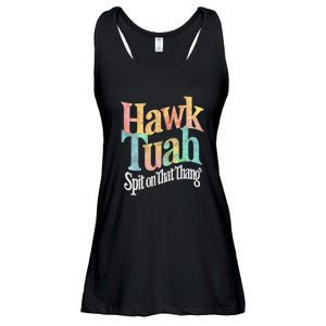 Hawk Tuah 24 Spit On That Thang Hawk Tush For President 2024 Election Parody Ladies Essential Flowy Tank