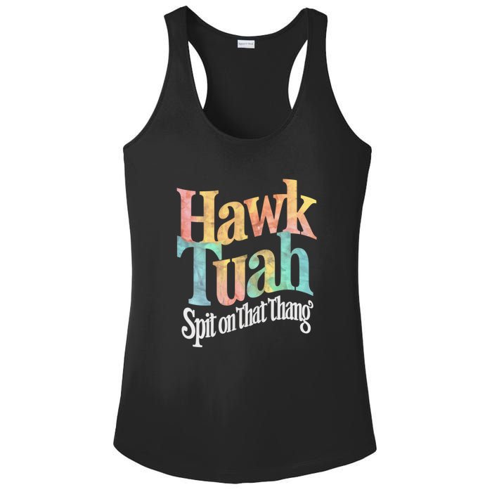 Hawk Tuah 24 Spit On That Thang Hawk Tush For President 2024 Election Parody Ladies PosiCharge Competitor Racerback Tank