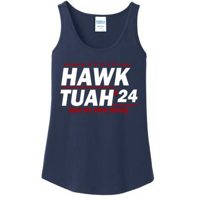 Hawk Tuah 24 Spit On That Thang Funny Saying Ladies Essential Tank