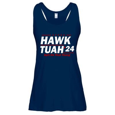 Hawk Tuah 24 Spit On That Thang Funny Saying Ladies Essential Flowy Tank