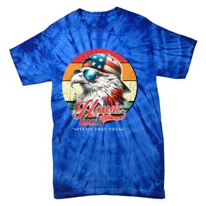 Hawk Tuah 24 Spit On That Thang Hawk Tush For President 2024 Election Parody Tie-Dye T-Shirt