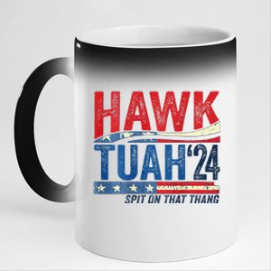 Hawk Tuah 24 Spit On That Thang 11oz Black Color Changing Mug