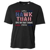 Hawk Tuah 24 Spit On That Thang Hawk Tush For President 2024 Election Parody Cooling Performance Crew T-Shirt