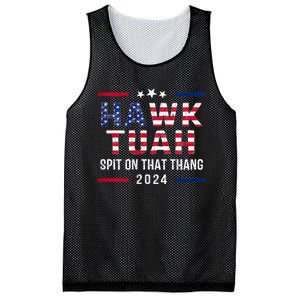 Hawk Tuah 24 Spit On That Thang Hawk Tush For President 2024 Election Parody Mesh Reversible Basketball Jersey Tank