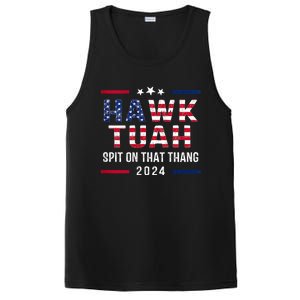 Hawk Tuah 24 Spit On That Thang Hawk Tush For President 2024 Election Parody PosiCharge Competitor Tank