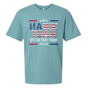 Hawk Tuah 24 Spit On That Thang Hawk Tush For President 2024 Election Parody Sueded Cloud Jersey T-Shirt