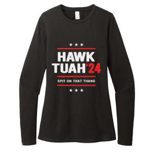 Hawk Tuah 24 Spit On That Thang Womens CVC Long Sleeve Shirt