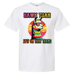 Hawk Tuah 24 Spit On That Thang Hawk Tuah 2024 Hawk Tush Garment-Dyed Heavyweight T-Shirt