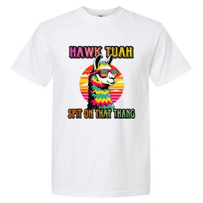 Hawk Tuah 24 Spit On That Thang Hawk Tuah 2024 Hawk Tush Garment-Dyed Heavyweight T-Shirt